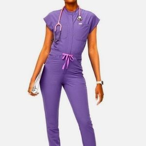 Figs jumpsuit purple. New. Size small.